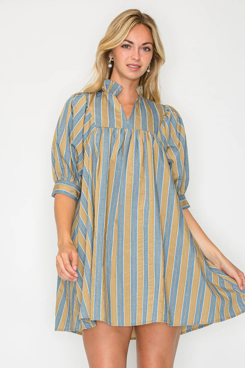 Hazel Fall Stripe Mini Dress