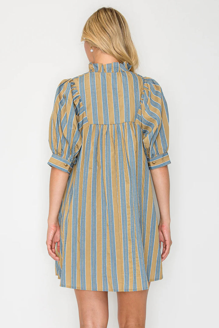 Hazel Fall Stripe Mini Dress