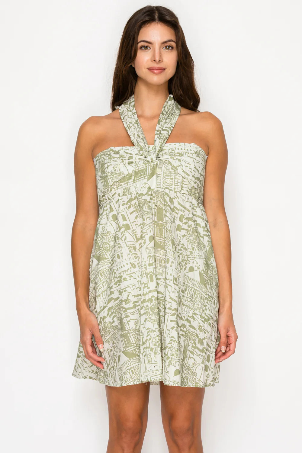 Verdant Bellezza Halter Dress