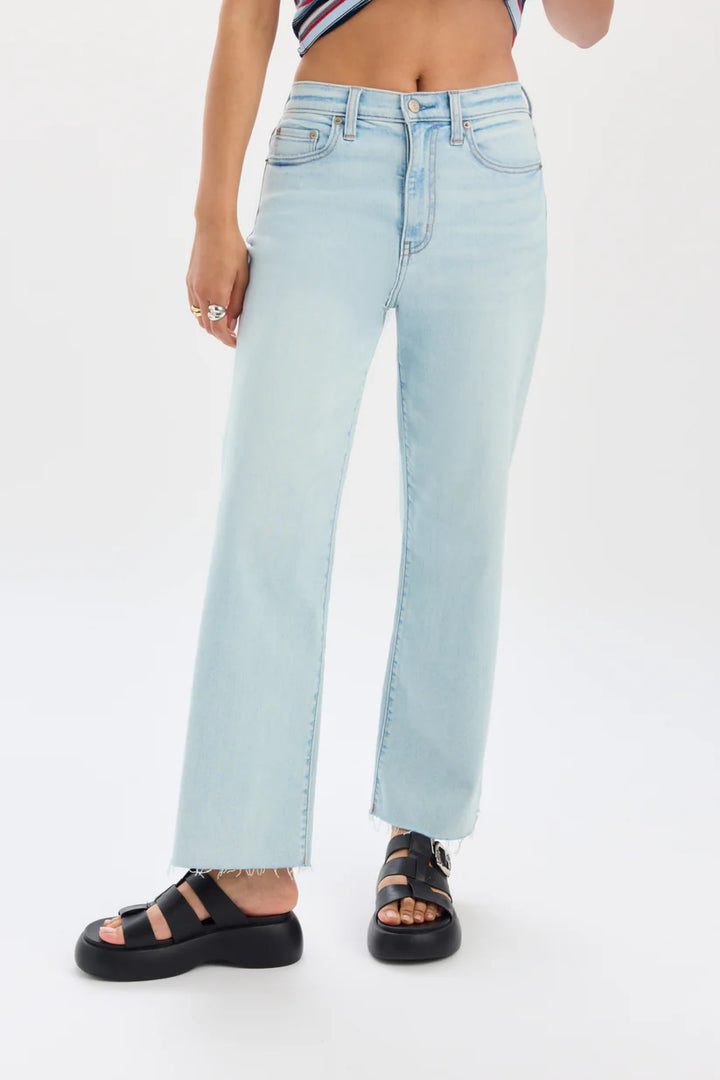 Pleaser High Rise Wide Ankle in Detour - Daze Denim