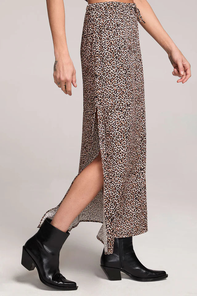 Leopard Midi Skirt