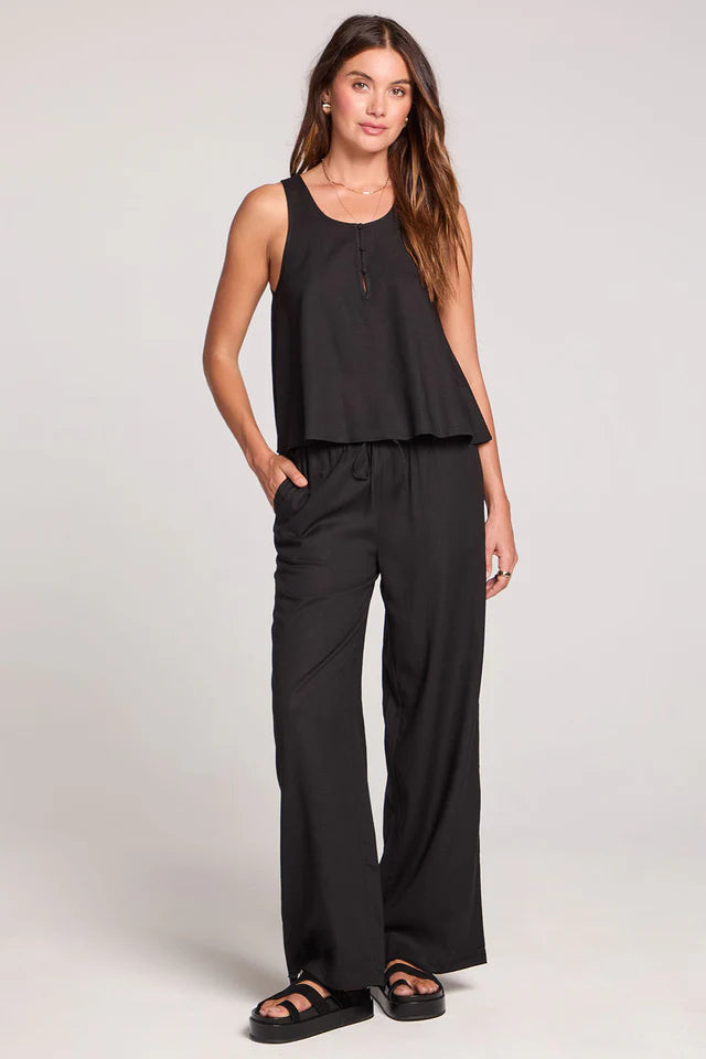 Woven Black Pant Set