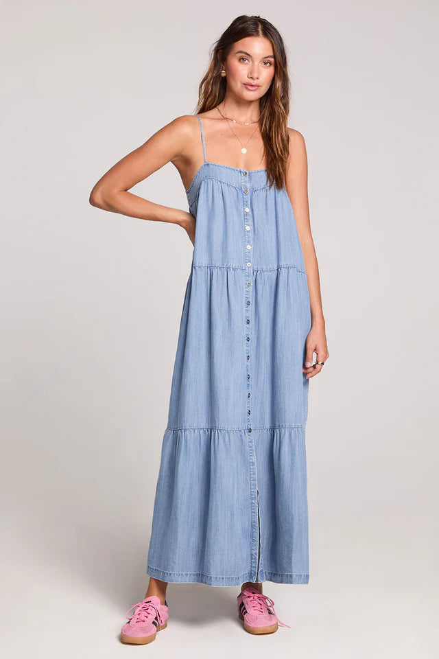 Vintage Indigo Midi Dress
