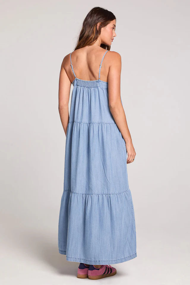 Vintage Indigo Midi Dress