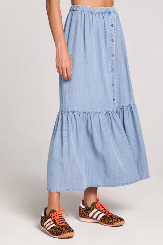 Vintage Indigo Maxi Skirt