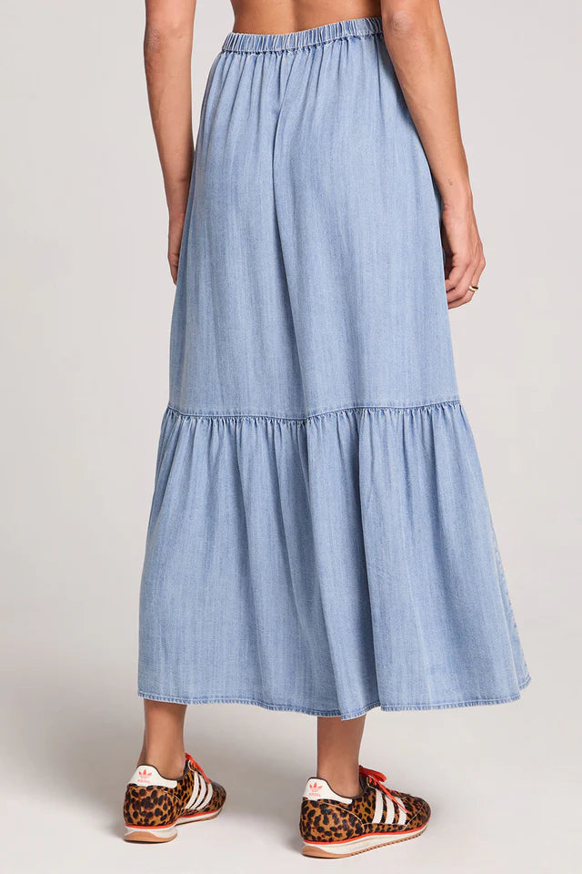 Vintage Indigo Maxi Skirt