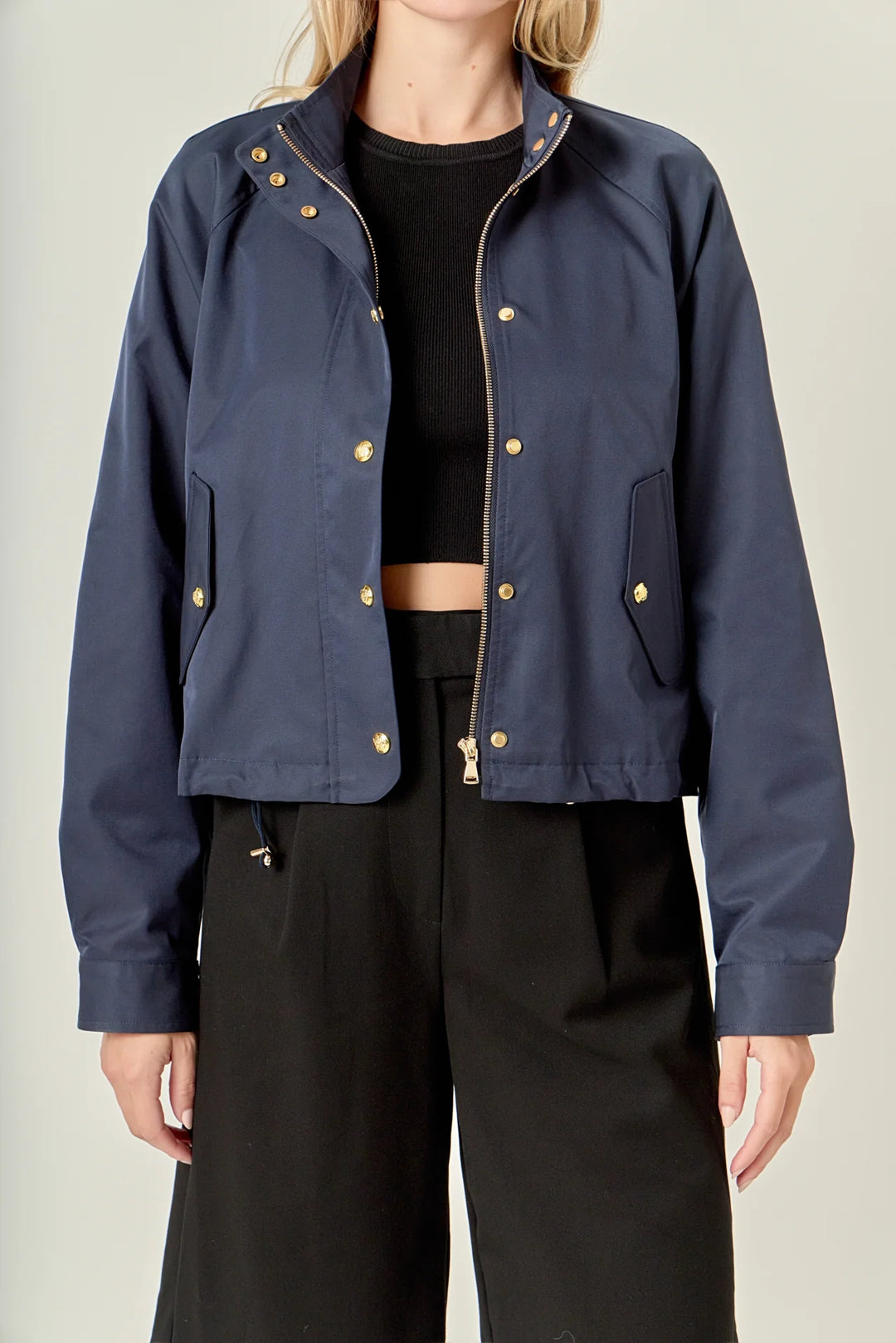 Navy Lightweight Bomber Jacket