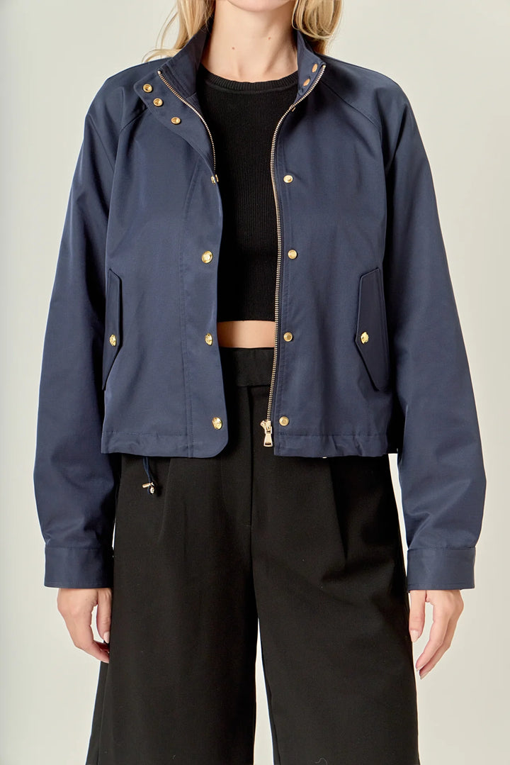 Navy Lightweight Bomber Jacket
