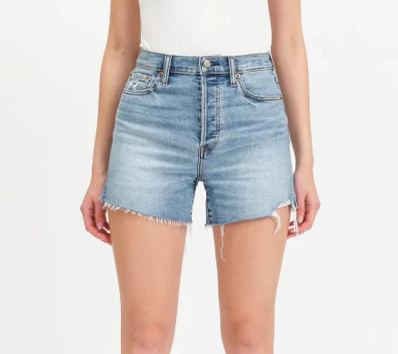 Bottom Line Denim Short in DanceFloor - Daze Denim