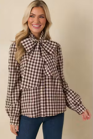 The Parker Check Blouse