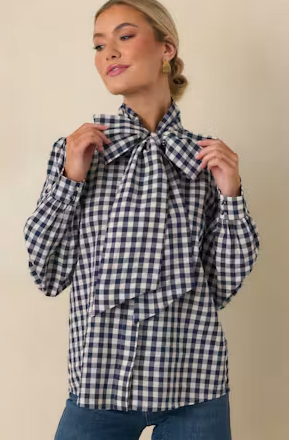 The Parker Check Blouse