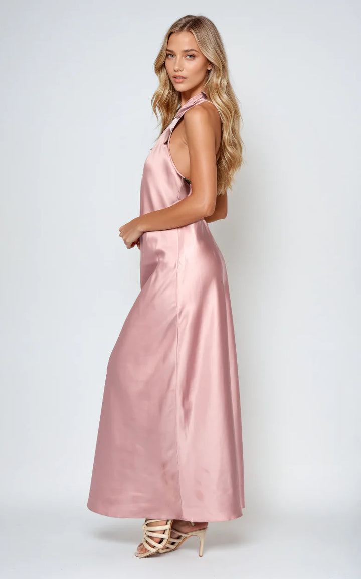 Gia Midi Dress in Mauve