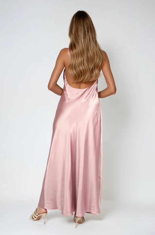 Gia Midi Dress in Mauve