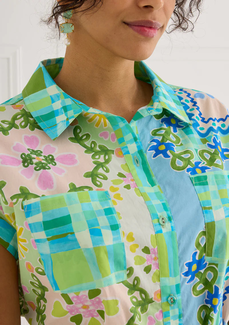 Floral Folk Dress