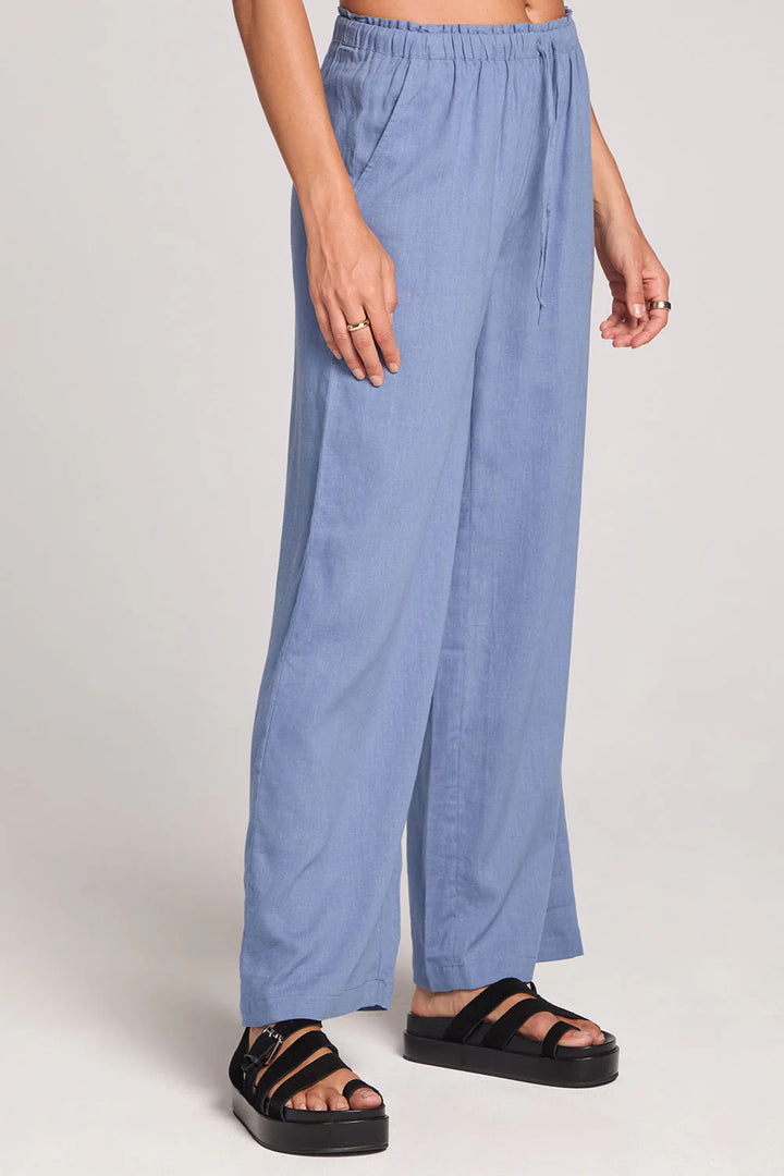 Woven Worn Blue Tank + Pant Set
