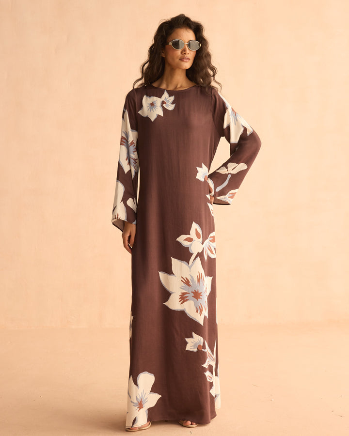 Parker Maxi Dress in Solid Ganache