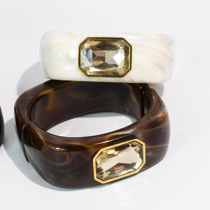 The Gemma Cuff Bracelet: Navy