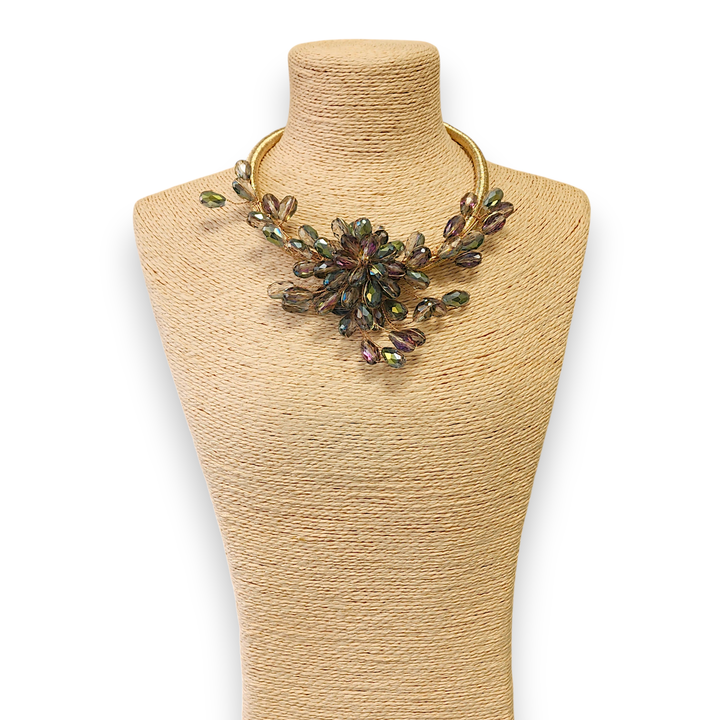 Aurora Borealis Crystal Collar Necklace