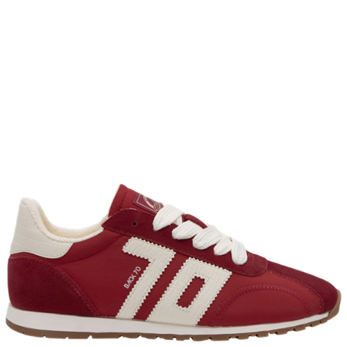 Back 70 Asian Sneaker in Red White