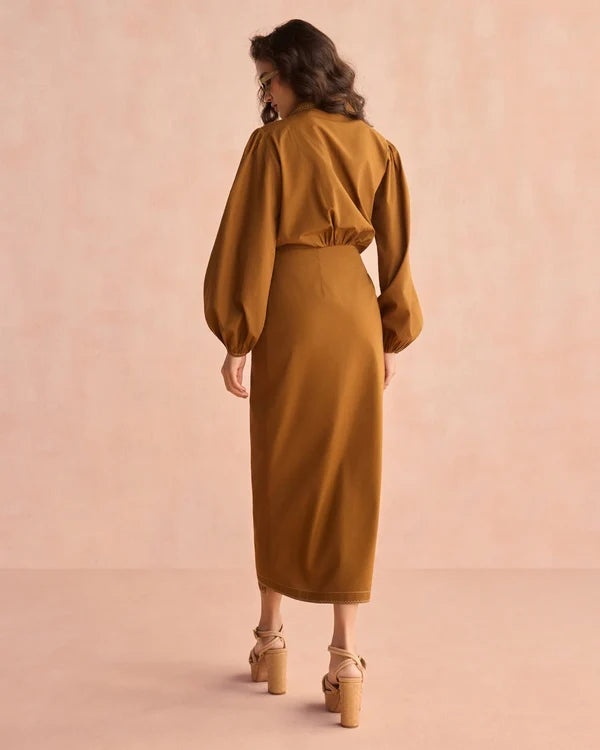 Avery Dress in Cinnamon