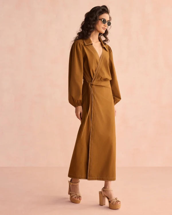 Avery Dress in Cinnamon