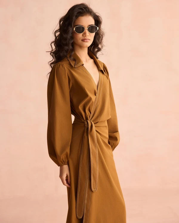Avery Dress in Cinnamon