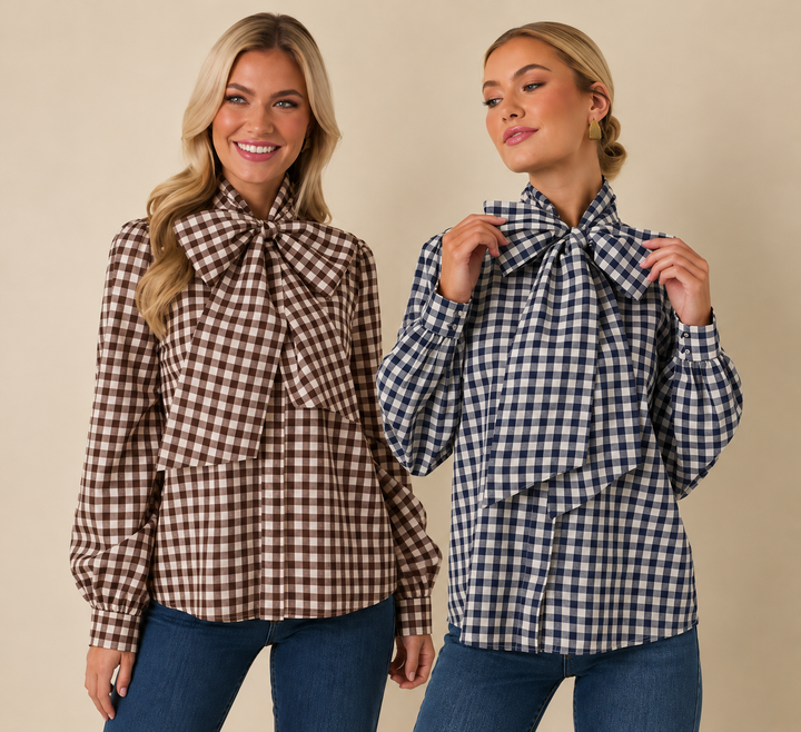 The Parker Check Blouse