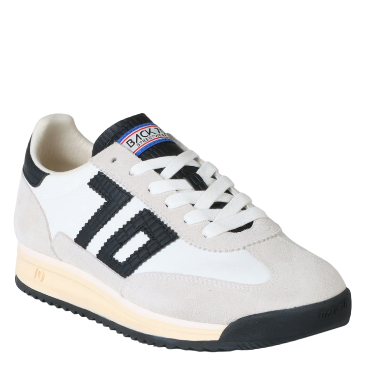 Back 70 Barkley Jogger Sneakers in White Black