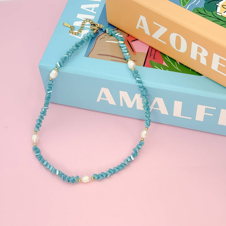 Baby Blue Crystal Necklace