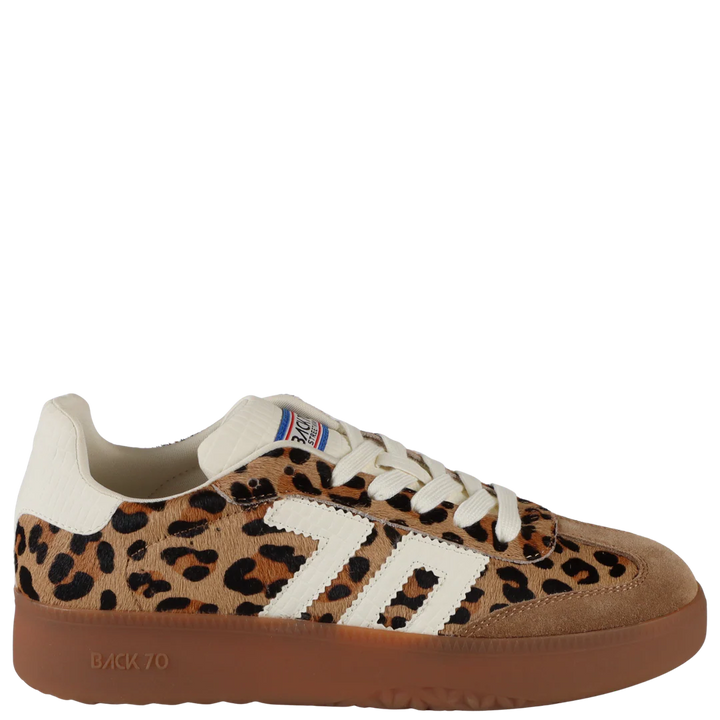 Back 70 Boston P Sneakers in Leopard Cuoio Milk