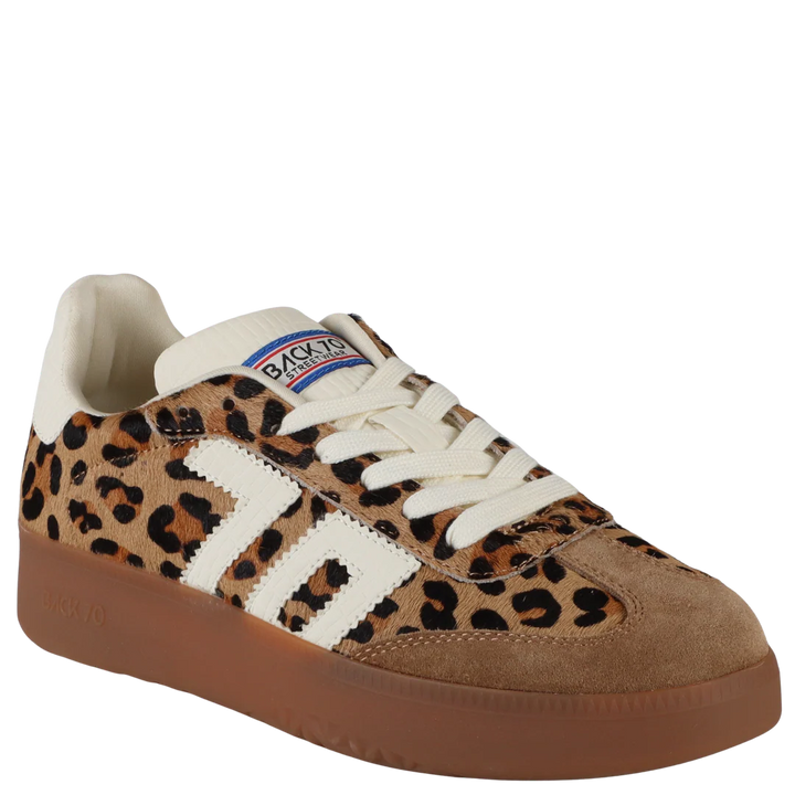 Back 70 Boston P Sneakers in Leopard Cuoio Milk