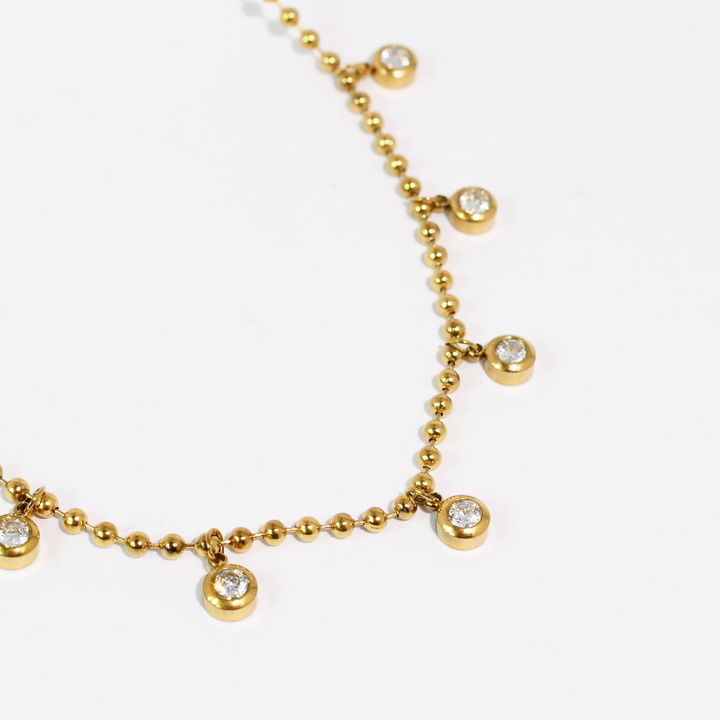 Dropping Crystals Necklace
