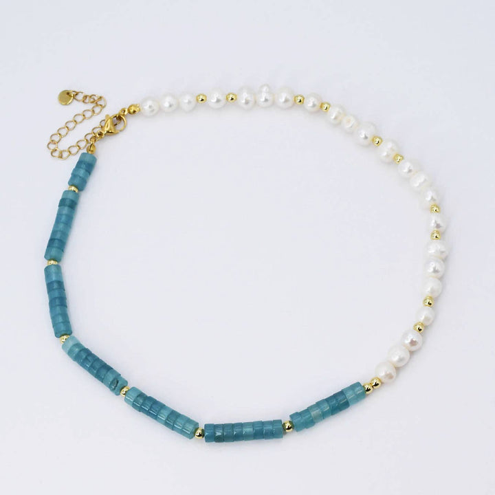 Pretty in Blue Gemstone Necklace