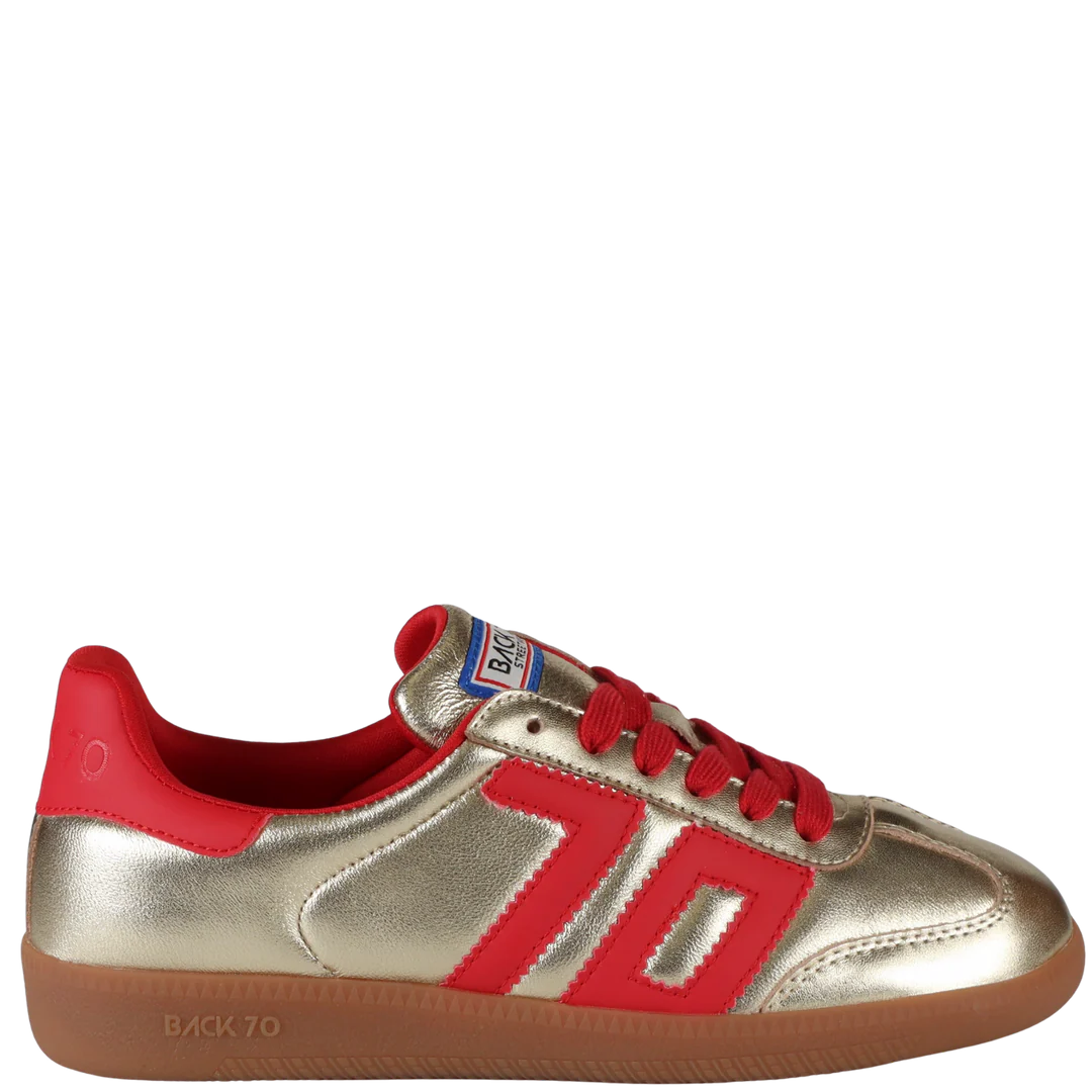 Back 70 Cloud NM Sneakers in Gold Red