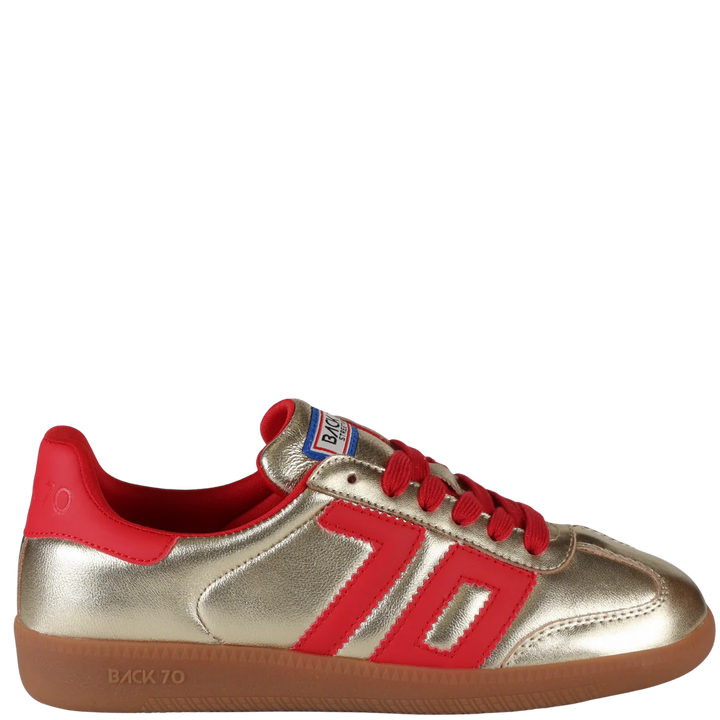 Back 70 Cloud NM Sneakers in Gold Red