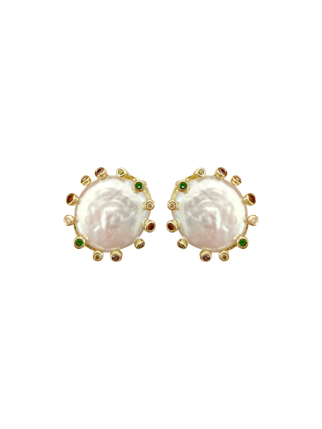 Monet Multi Pearl Stud Earring