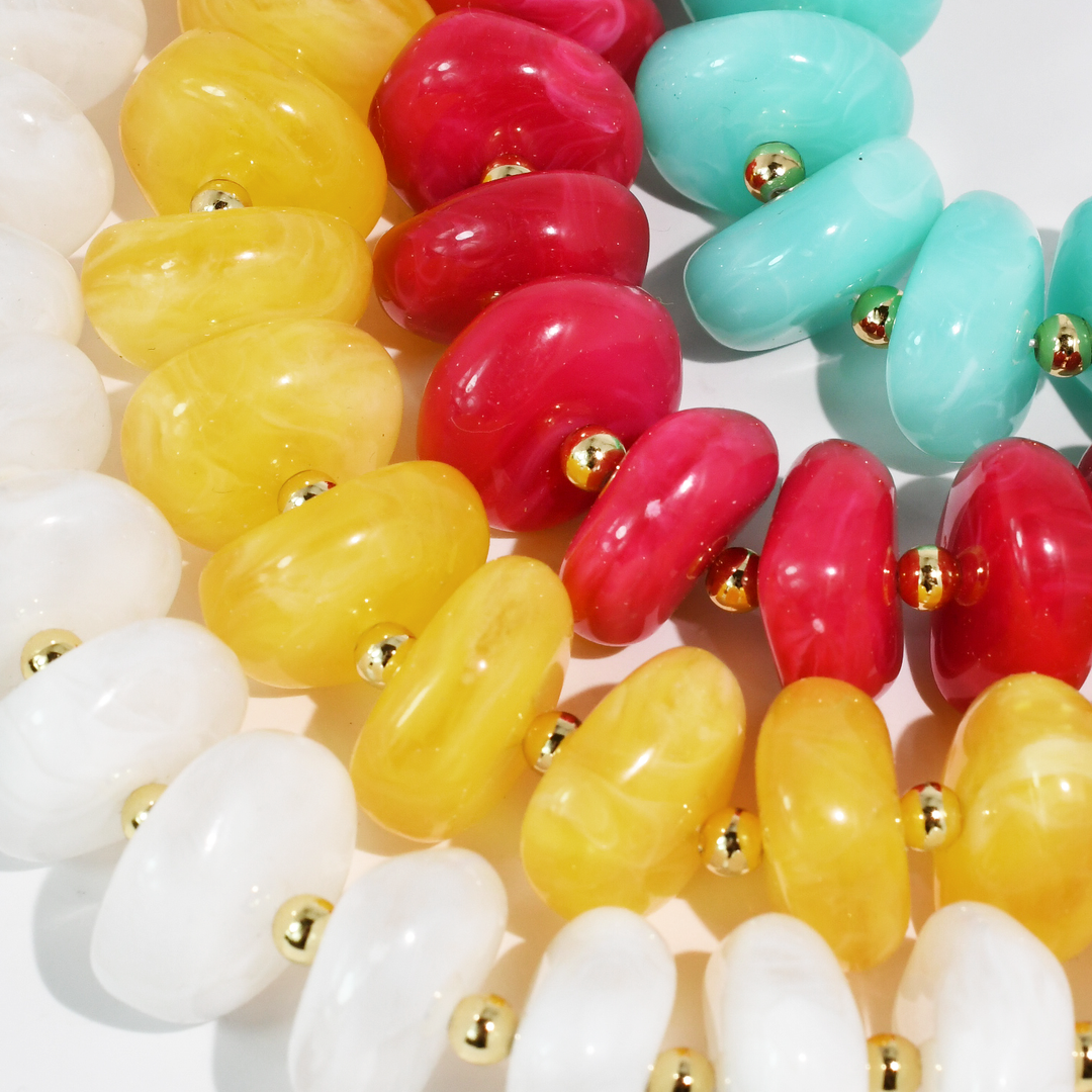 The Happy Hour Necklace: White