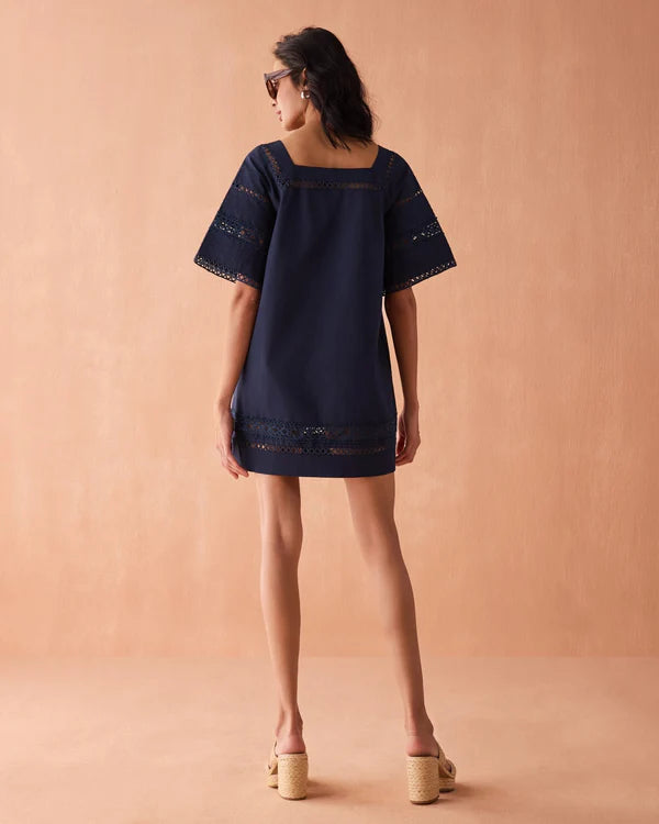 Navy Della Mini Dress