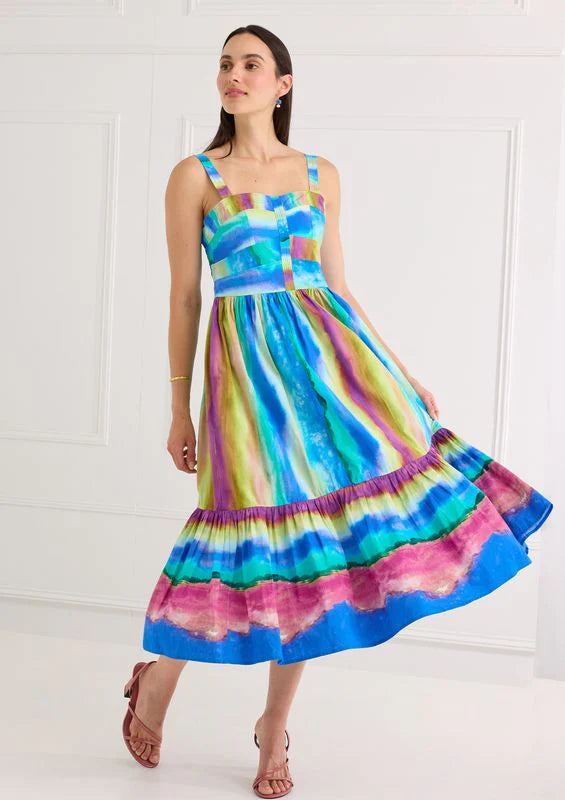 Sunset Stripe Gianna Dress