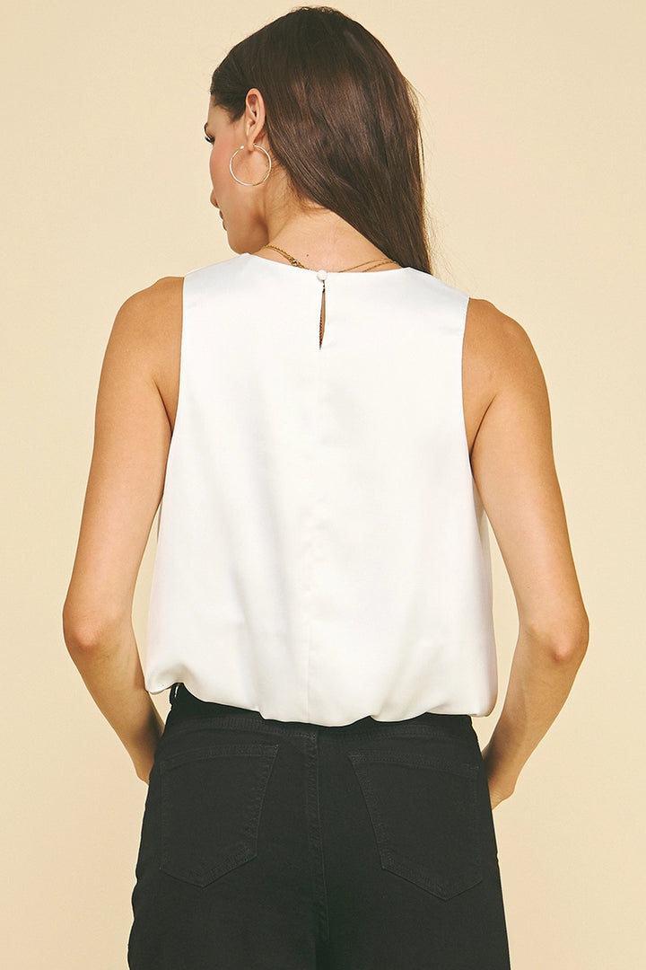 Chiffon Bubble Hem Top