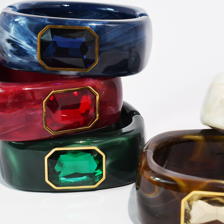 The Gemma Cuff Bracelet: Navy