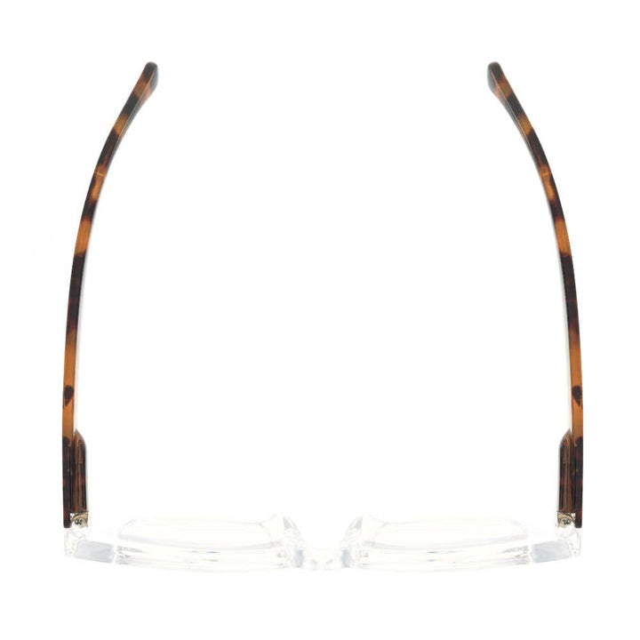 FIONA GLASSES| Clear | Tortoise Temples | Blue Light: 1.25