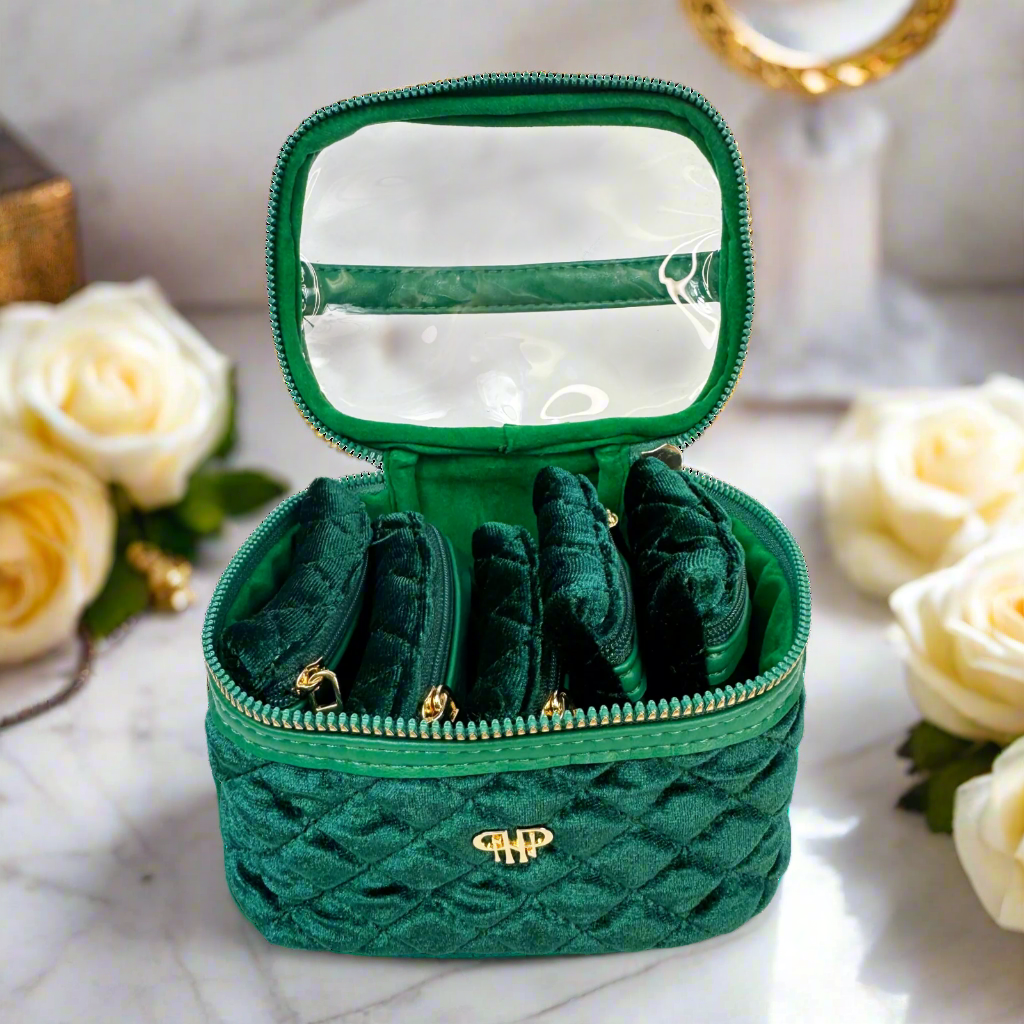 Getaway Jewelry Case - Emerald Velvet