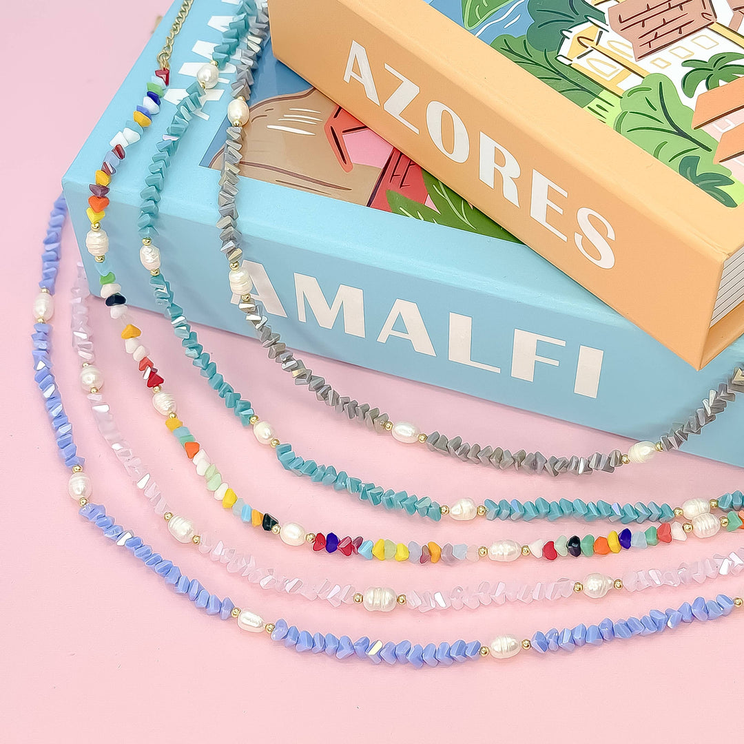 Baby Blue Crystal Necklace