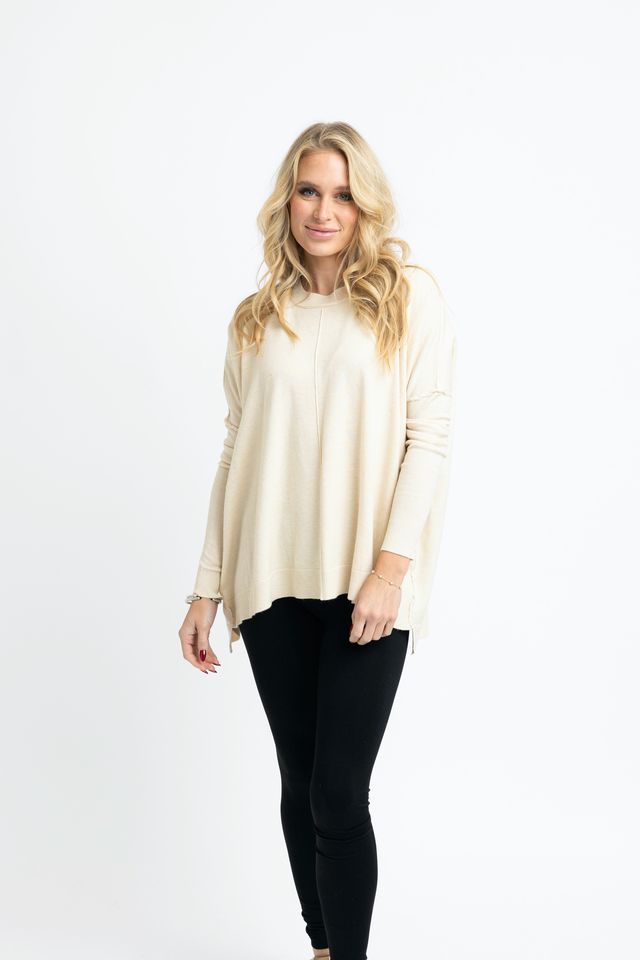 Cashmere Blend Crewneck Sweater
