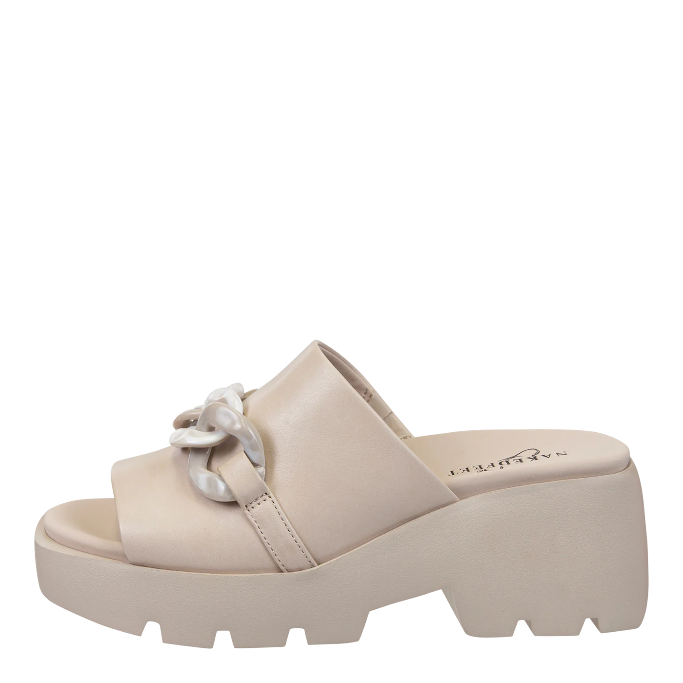 ISO in Beige Platform Slide