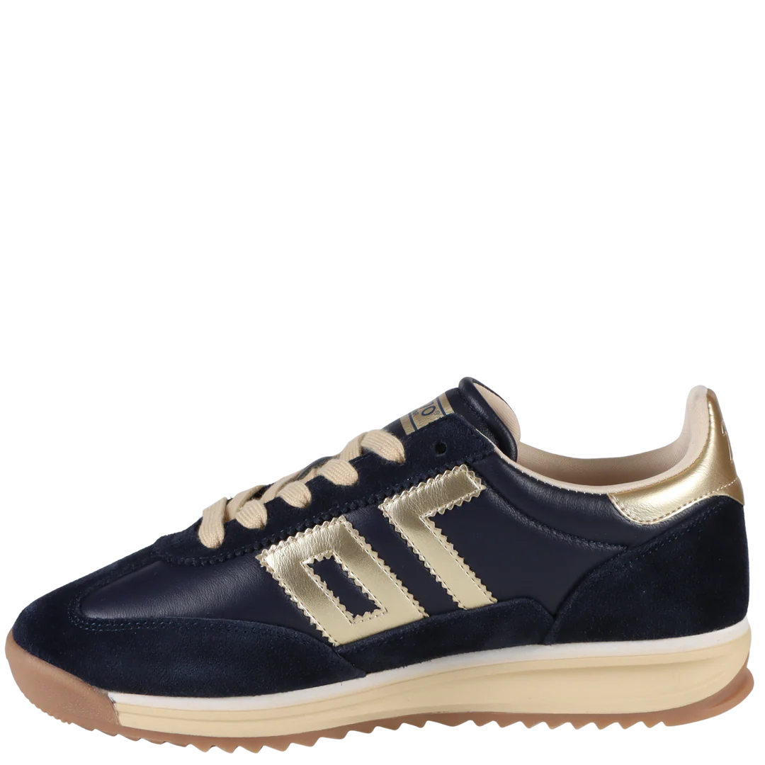 Back 70 Jogger Sneaker in Navy Gold