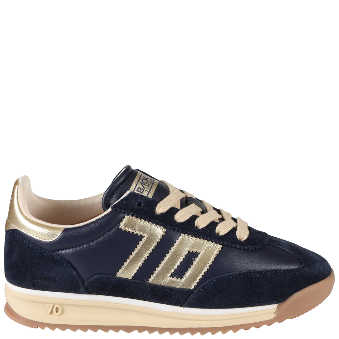 Back 70 Jogger Sneaker in Navy Gold