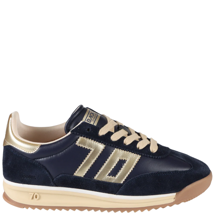 Back 70 Jogger Sneaker in Navy Gold
