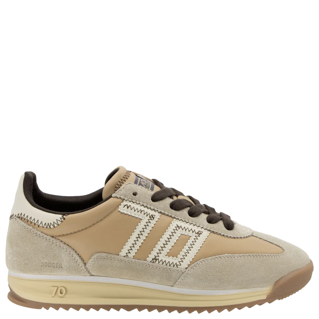 Back 70 Jogger Z Sneakers in Beige Milk Coffee